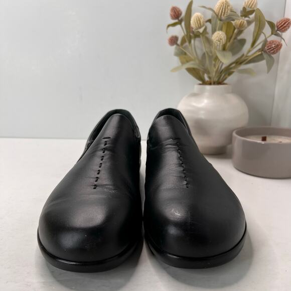 SAS Viva Leather Slip On Walking Loafer Black Women's 10W Buttery Soft - Picture 2 of 11